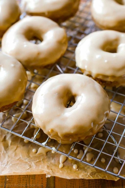 Maple Glazed Baked Donuts