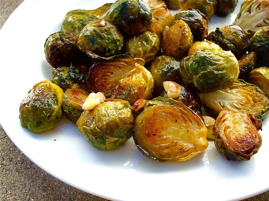 Maple Glazed Brussels Sprouts