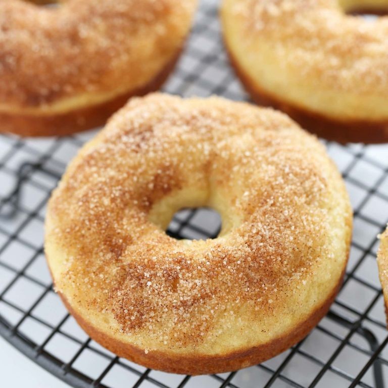 Maple Glazed Cinnamon Sugar Donuts