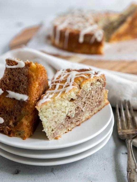 Maple Glazed Crumb Cake