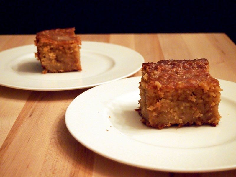 Maple Glazed Oatmeal Cake