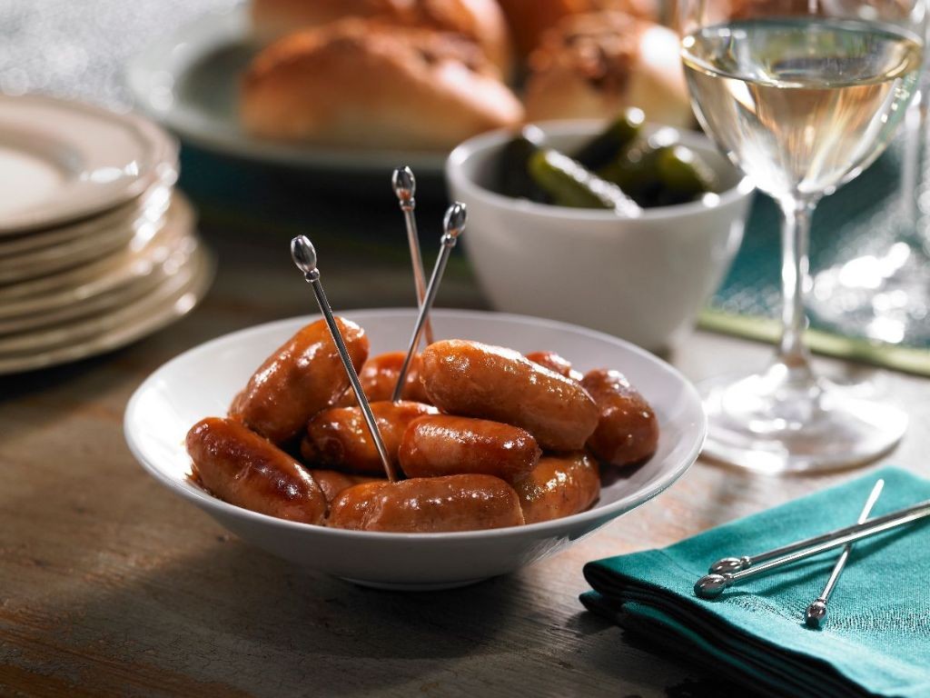 Maple Mustard Cocktail Sausages