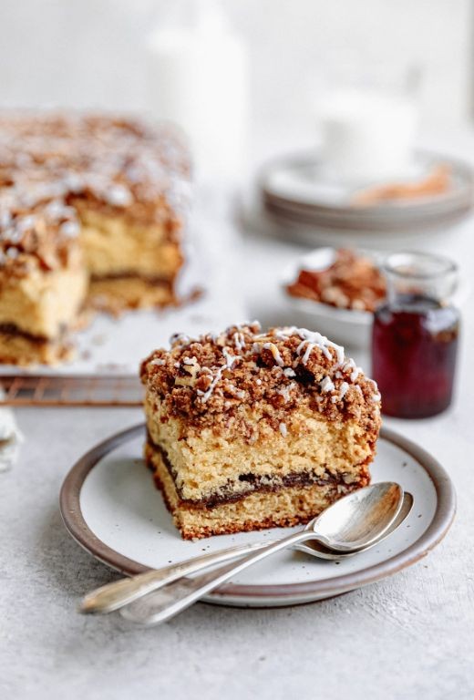 Maple Pecan Sourdough Coffee Cake