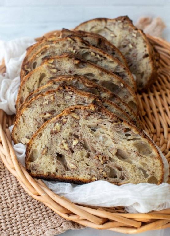 Maple Pecan Sweet Sourdough Loaf