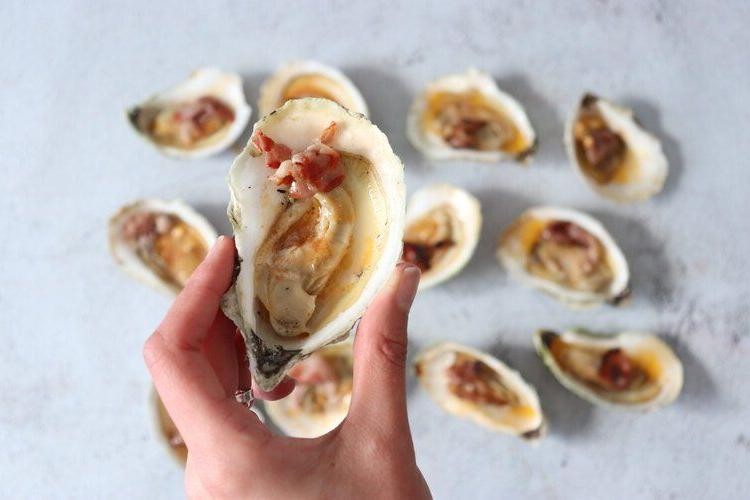 Maple Soy Grilled Oysters