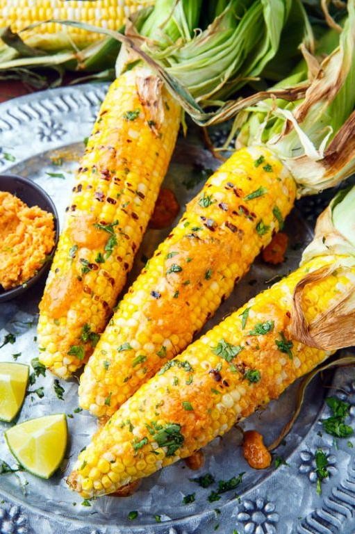 Maple Sriracha Grilled Corn