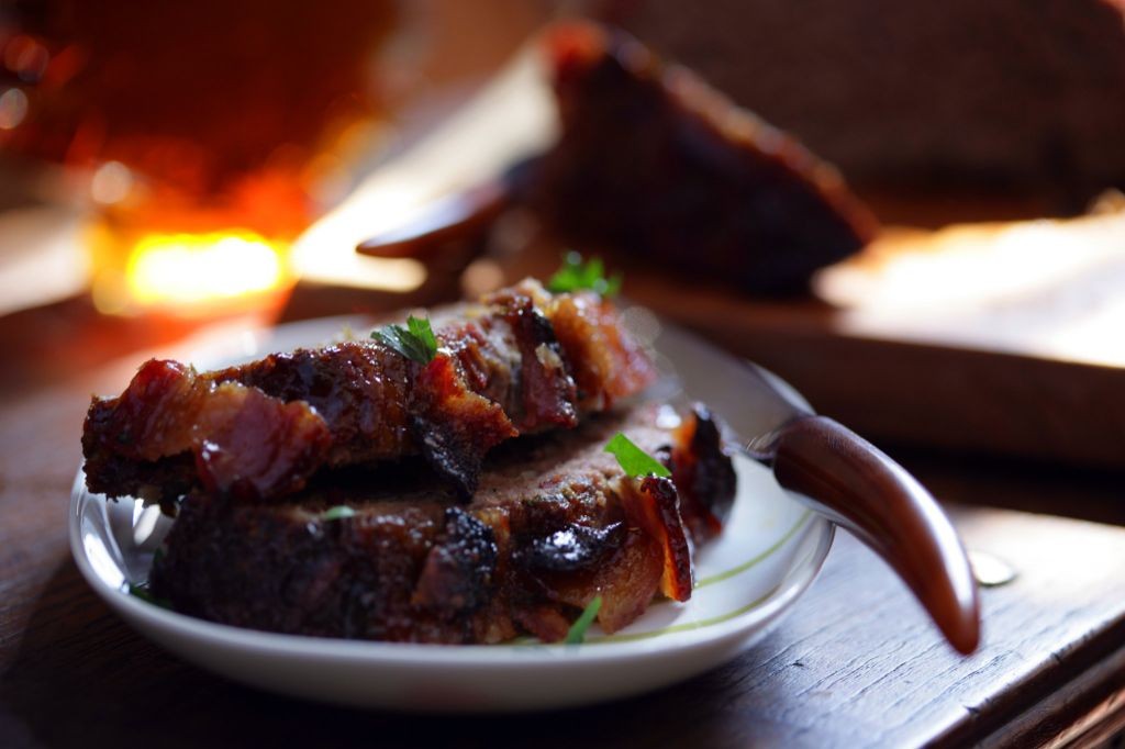 Maple-Glazed Turkey Meatloaf with Bacon