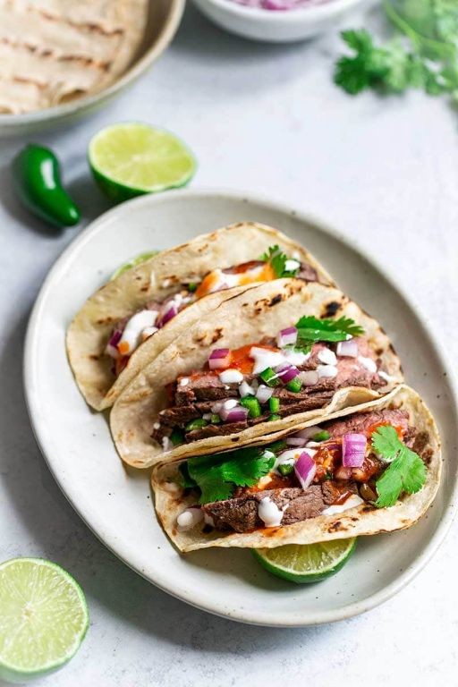Marinated Flank Steak Tacos