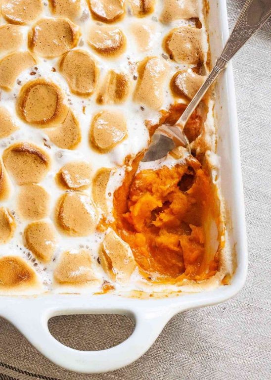 Marshmallow-Topped Sweet Potato Casserole