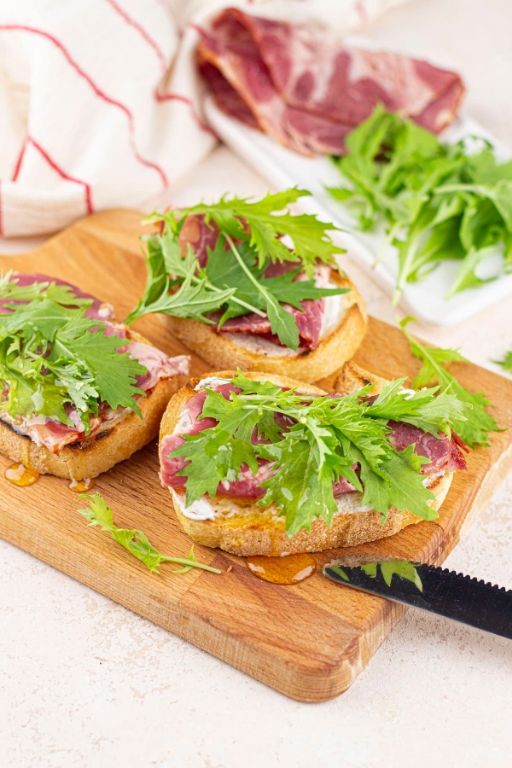 Mascarpone Honey Bruschetta