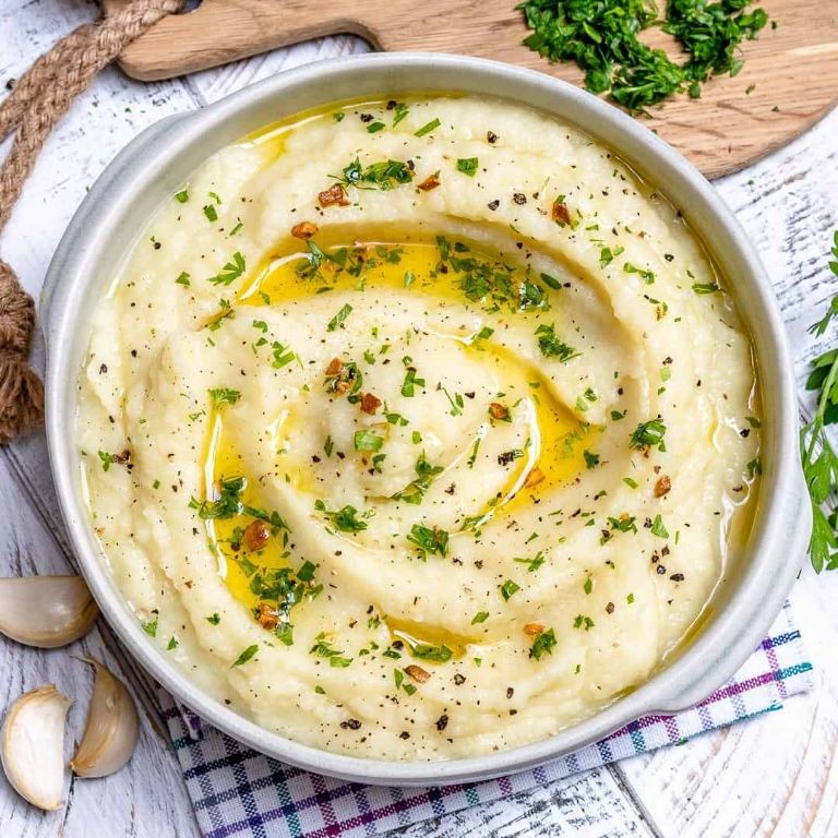 Mashed Cauliflower with Garlic