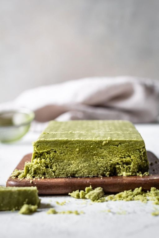 Matcha Green Tea Halva Squares