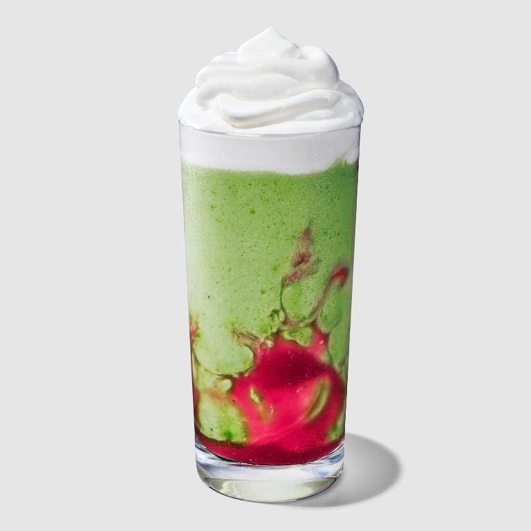 Matcha Strawberry Frappé