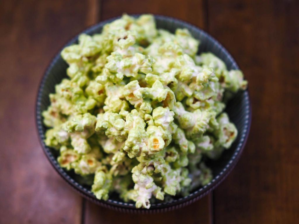 Matcha White Chocolate Popcorn