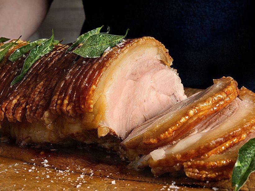 Medieval Roast Pork with Apple Sauce