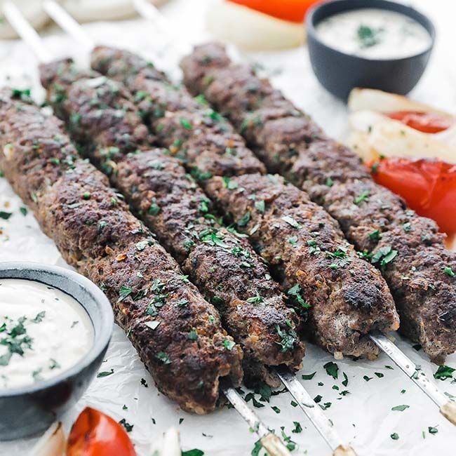 Mediterranean Beef Kofta Kebabs