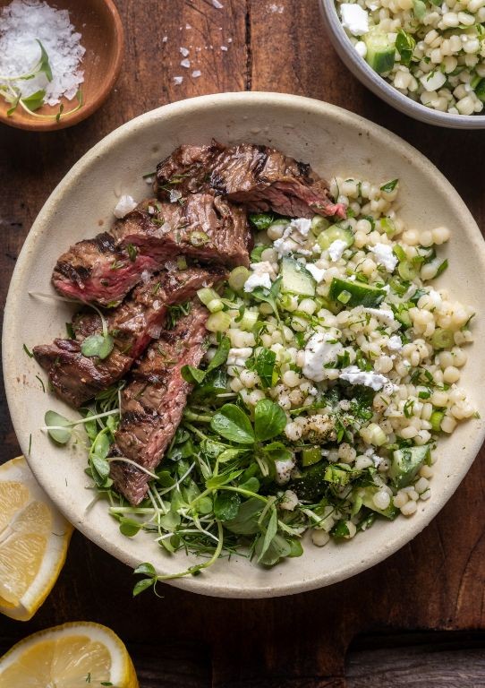 Mediterranean Beef and Couscous Salad