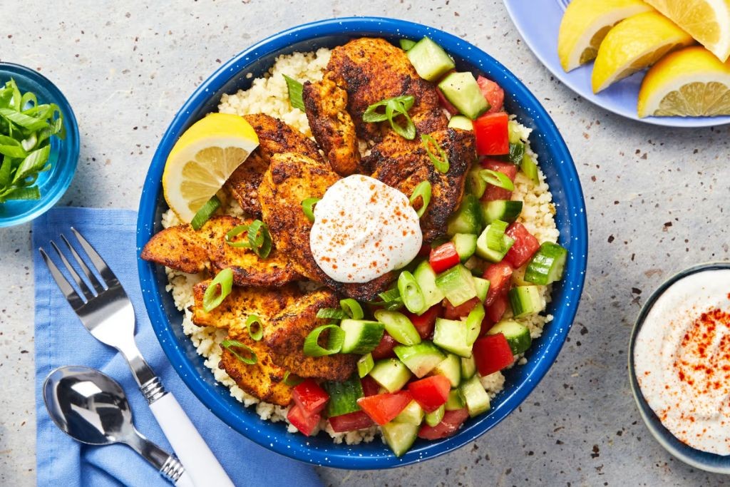 Mediterranean Chicken and Couscous Bowl