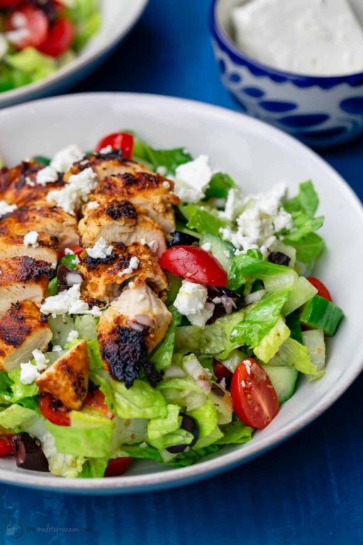 Mediterranean Chicken and Feta Salad