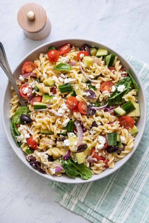 Mediterranean Elbow Noodle Salad