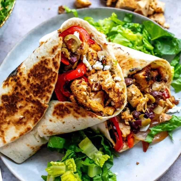 Mediterranean Fried Chicken Wrap