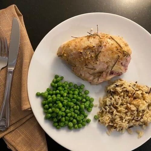 Mediterranean Herb Baked Bone-In Chicken Breast