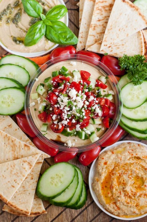 Mediterranean Hummus and Veggie Platter