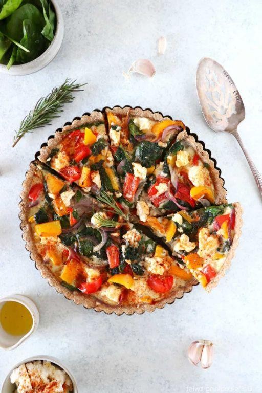 Mediterranean Quiche with Olives and Feta
