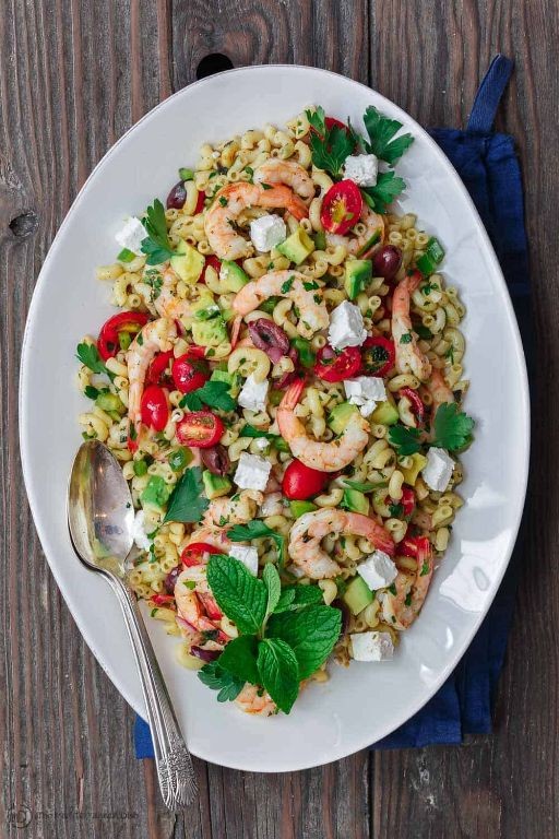 Mediterranean Shrimp Pasta Salad