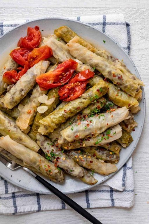 Mediterranean Stuffed Baked Cabbage