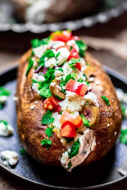 Mediterranean Stuffed Potatoes