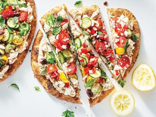Mediterranean Veggie Flatbread