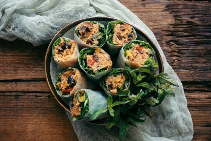 Mediterranean-Inspired Spring Rolls