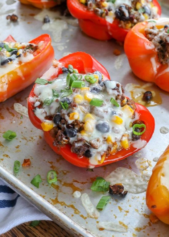Mexican Beef Stuffed Bell Peppers