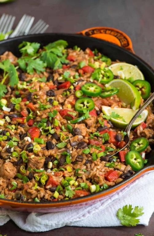 Mexican Chicken and Rice with Black Beans