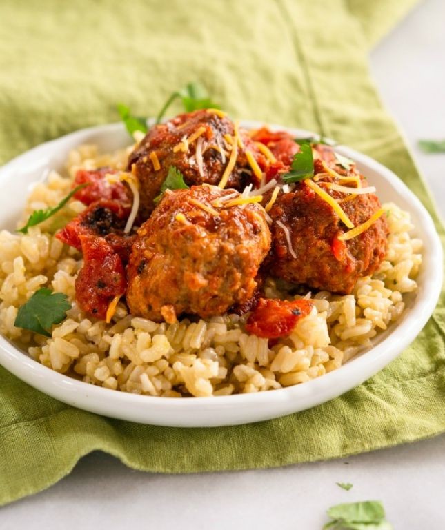 Mexican Crock Pot Meatballs with Chipotle Sauce