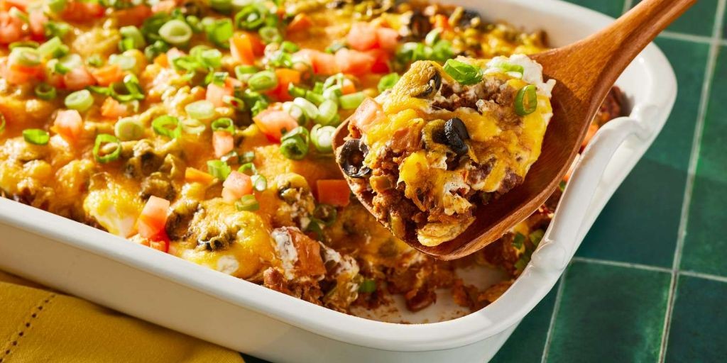 Mexican Ground Beef Taco Casserole