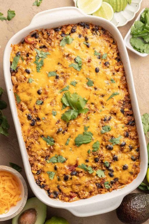 Mexican Quinoa Casserole with Corn and Peppers
