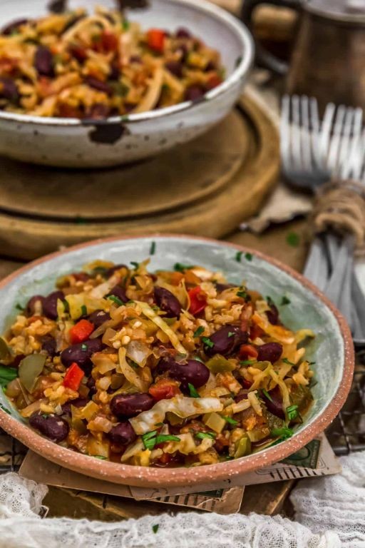 Mexican-Inspired Cabbage Rice with Black Beans