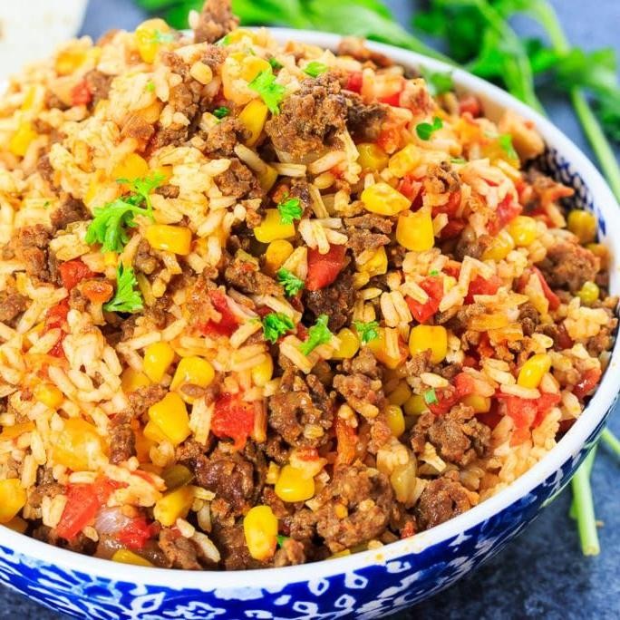 Mexican-Inspired Dirty Rice with Chorizo