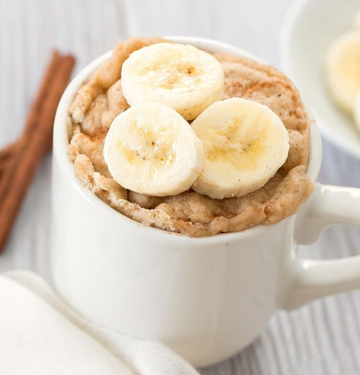 Microwave Banana Bread Mug Cake