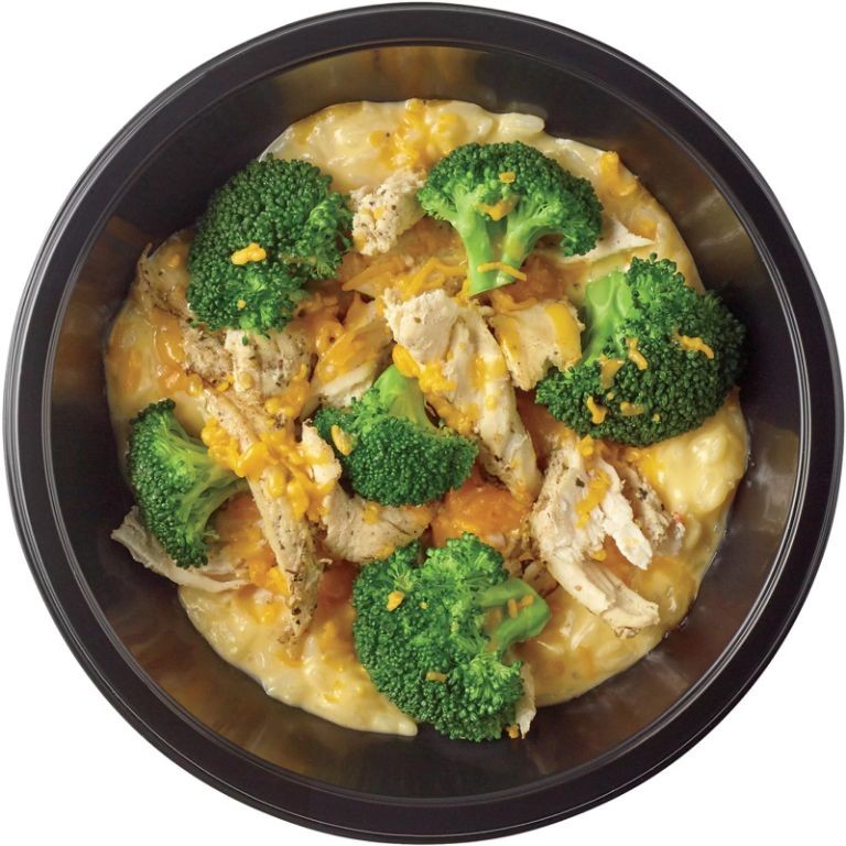 Microwave Broccoli and Chicken Bowl