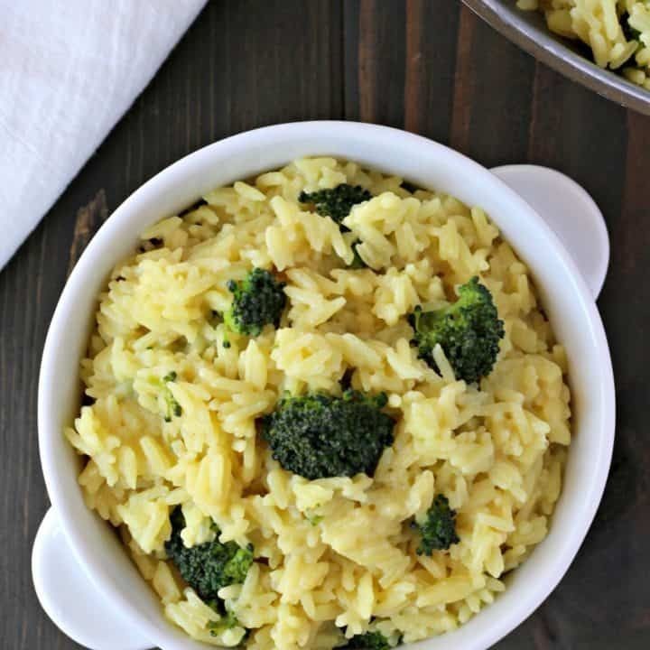 Microwave Broccoli and Rice Pilaf