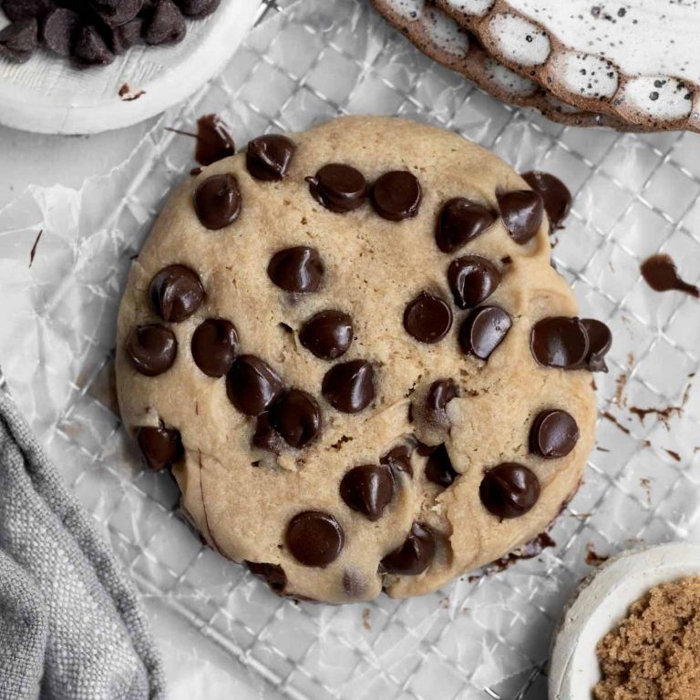 Microwave Chocolate Chip Cookie