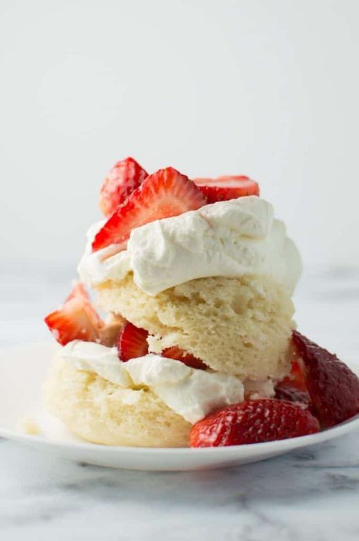 Microwave Strawberry Shortcake