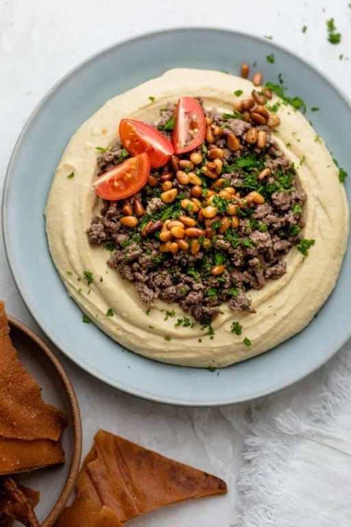 Middle Eastern Beef and Hummus Platter