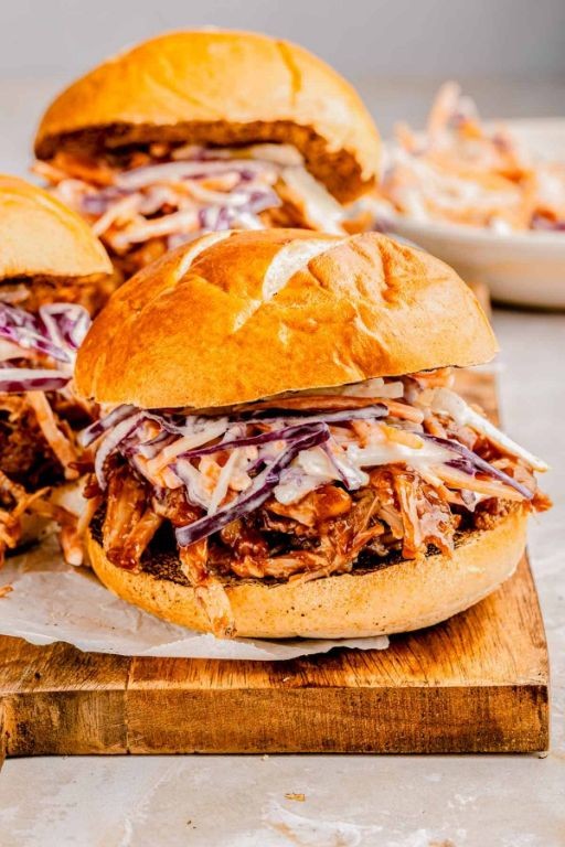 Mini Crock Pot BBQ Pulled Pork Sliders