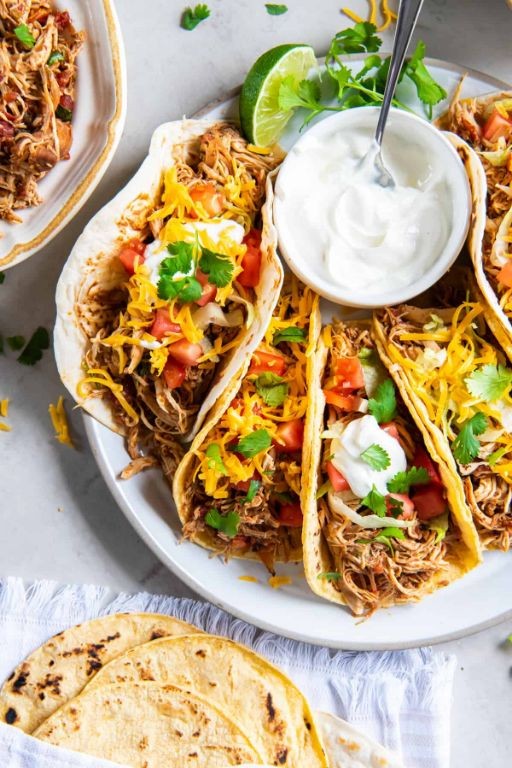 Mini Crock Pot Chicken Tacos