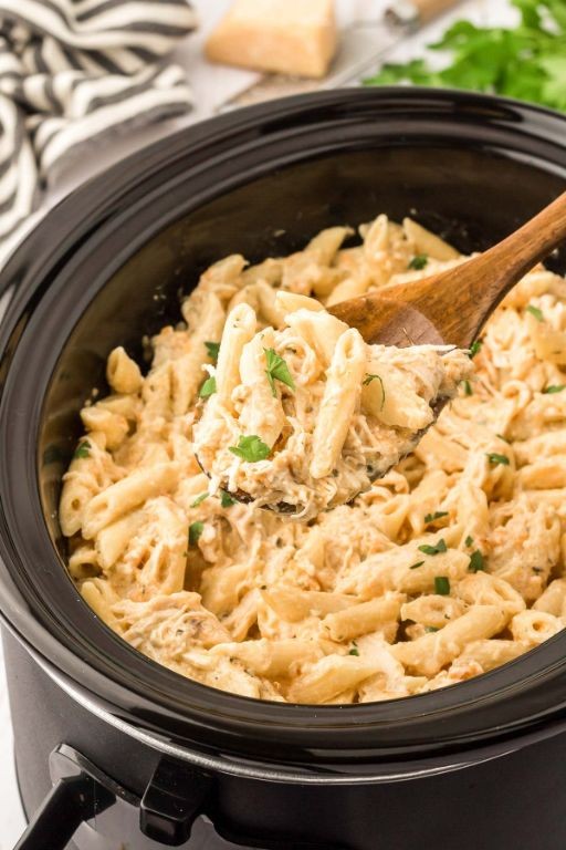 Mini Crock Pot Creamy Garlic Parmesan Chicken