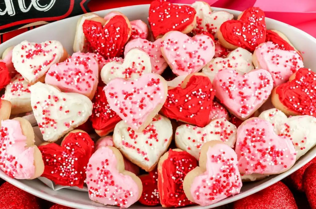 Mini Heart-Shaped Sugar Cookies